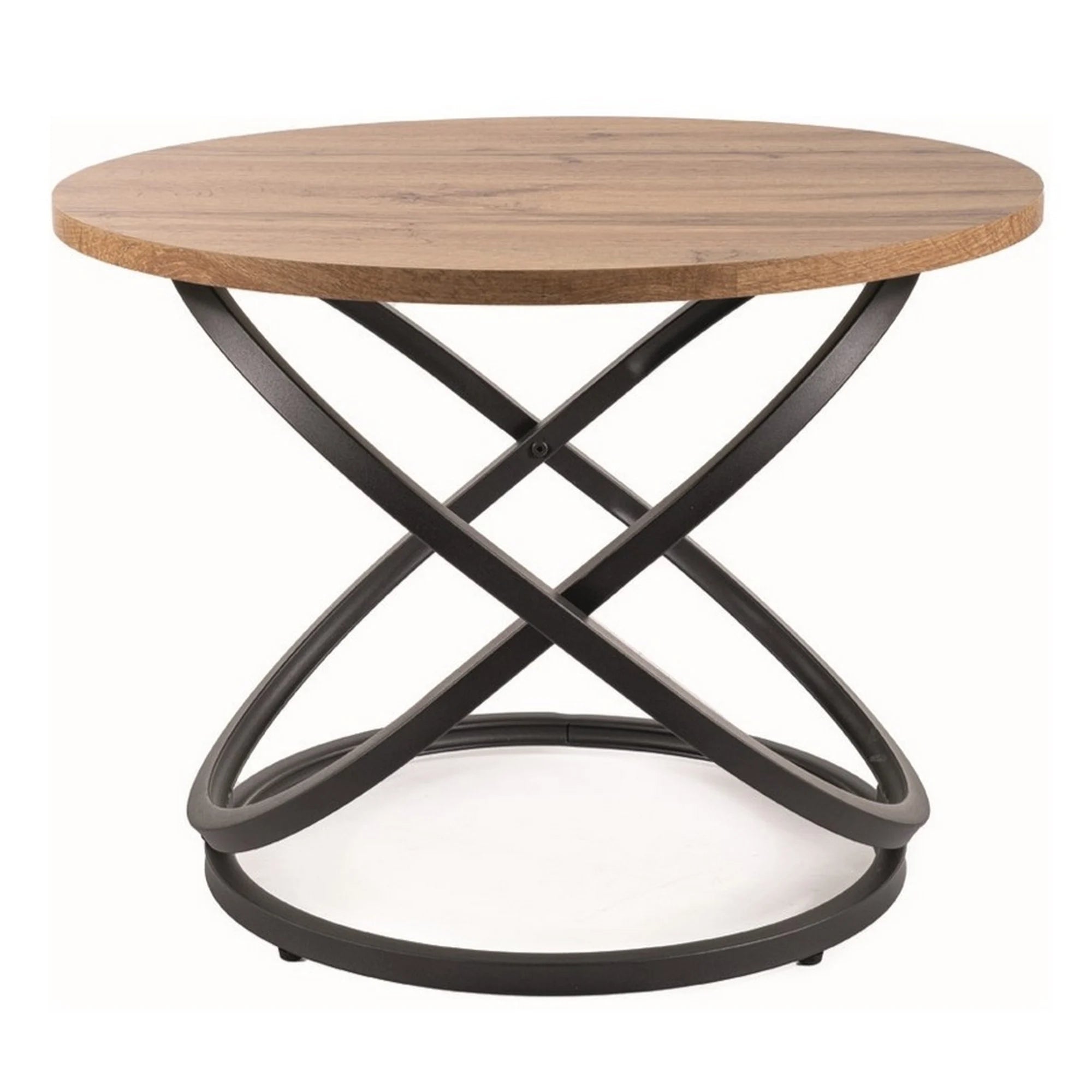 Masuta cafea EOS D, stejar artisan/negru mat, 60x45 cm