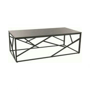 Masuta cafea ESCADA A III, gri/negru, ceramica/metal, 120x60x40 cm