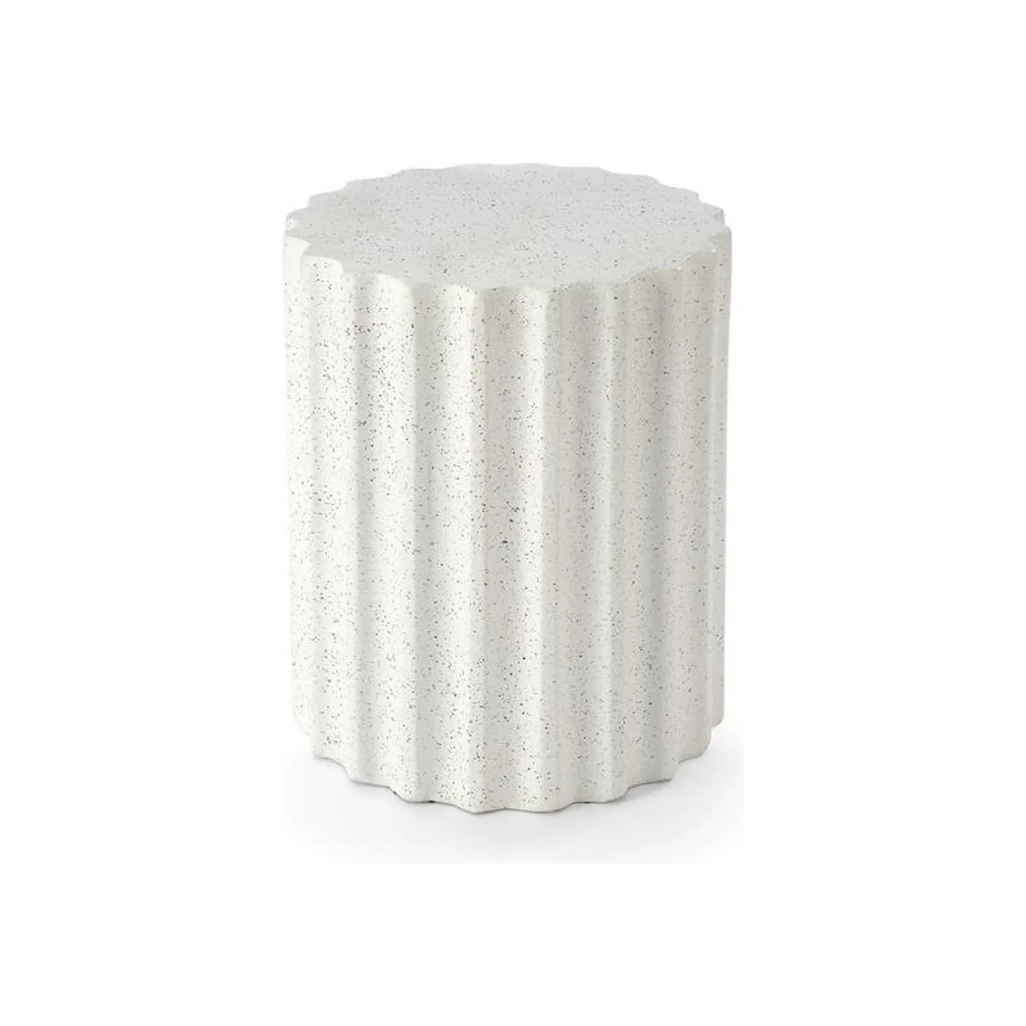 Masuta cafea FARA, alb, compozit, 41x41x46 cm