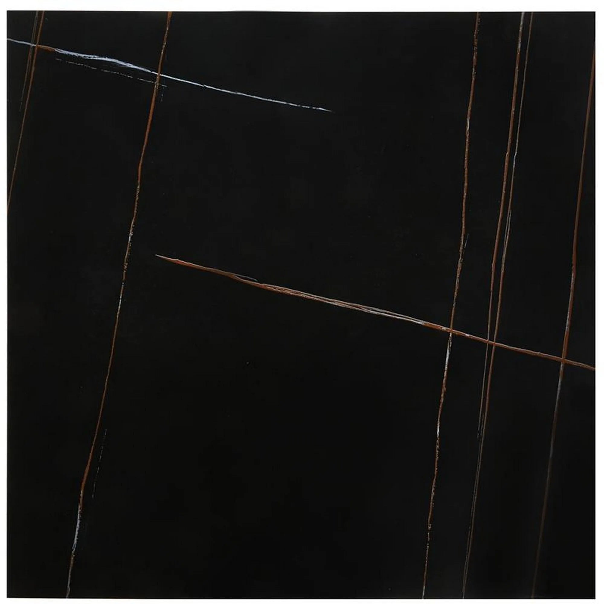 Masuta cafea FELICIA, negru/auriu, ceramica/metal, 80x80x46 cm