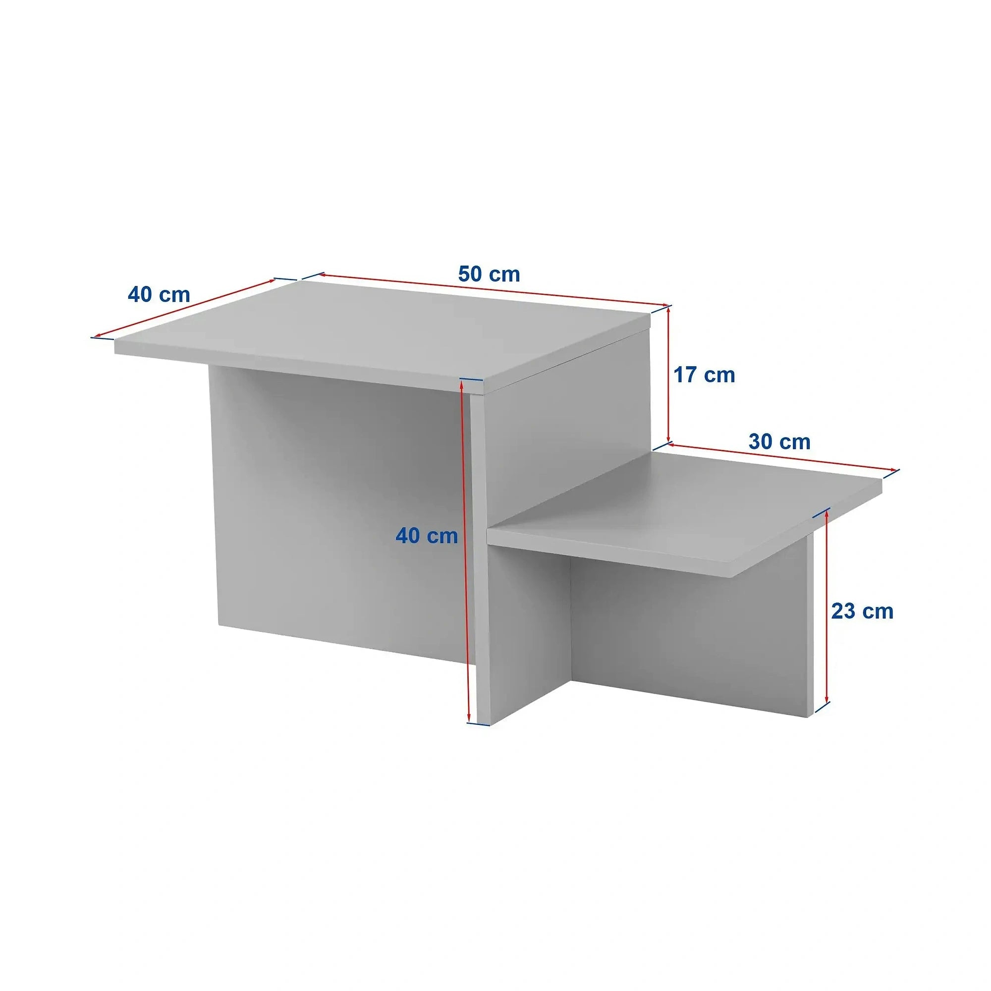 Masuta cafea HARMONY, nuc, PAL, 80x40x40 cm