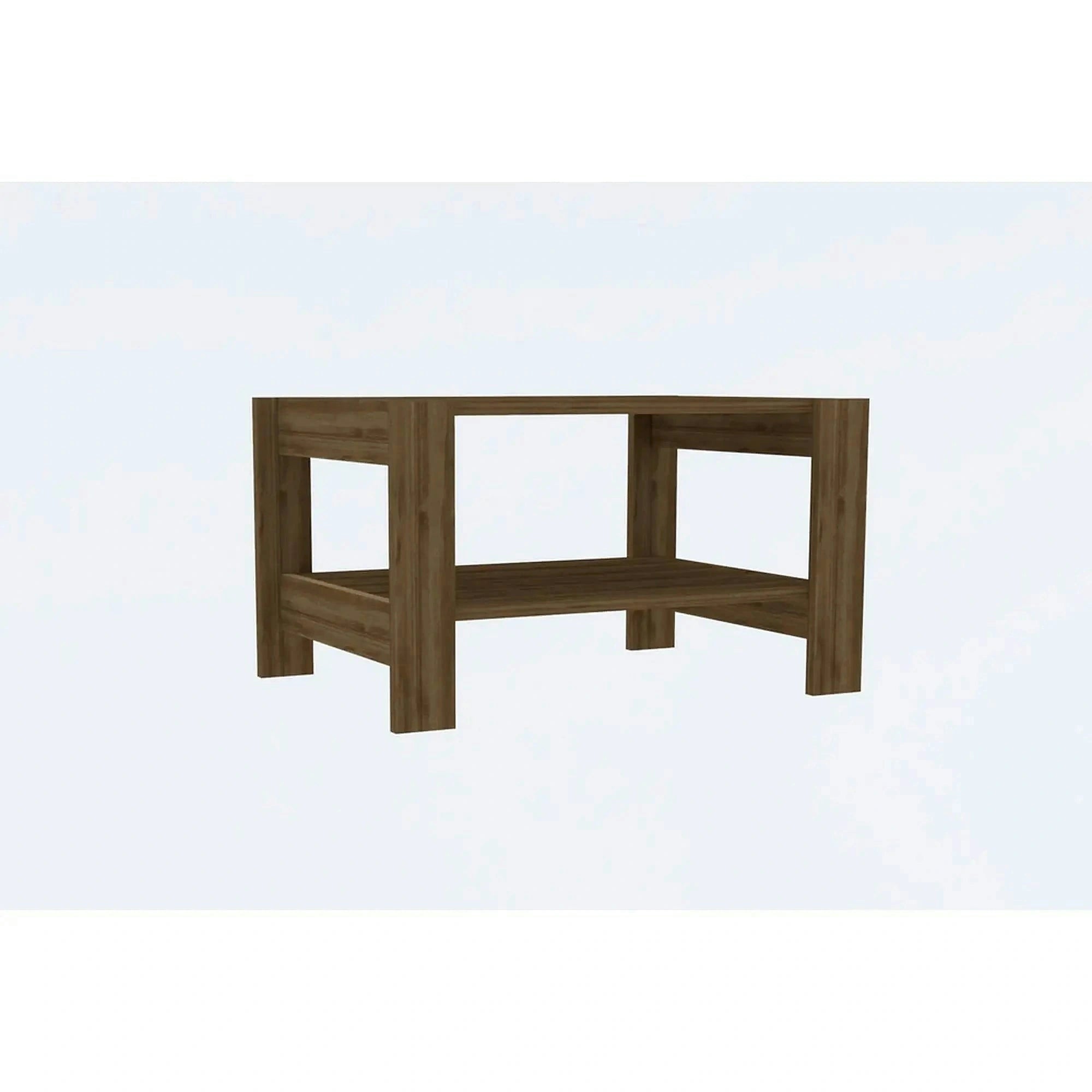 Masuta cafea HERB, nuc, PAL melaminat, 70x50x40 cm