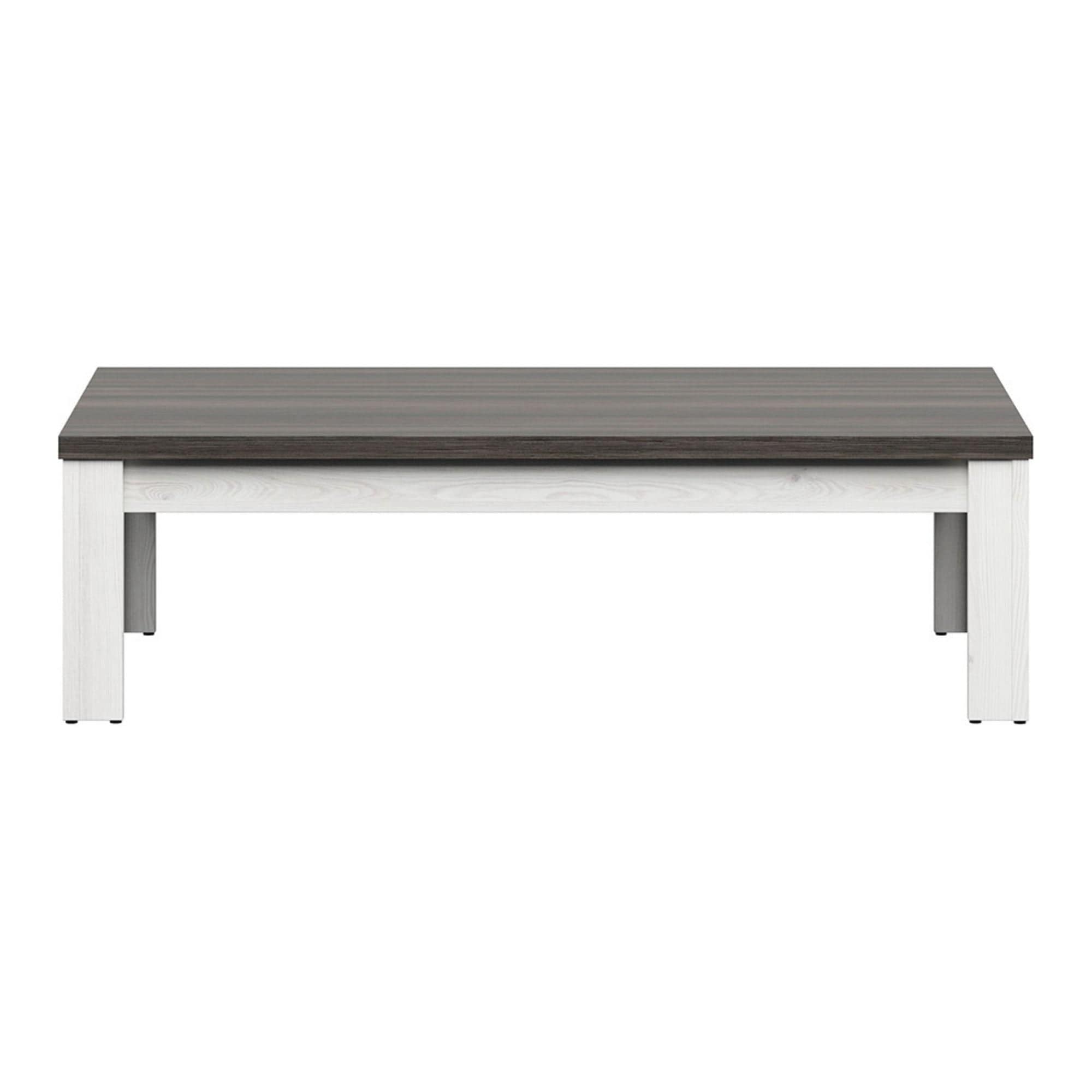 Masuta cafea HESEN, gri inchis/pin larico, PAL, 130x65x40 cm