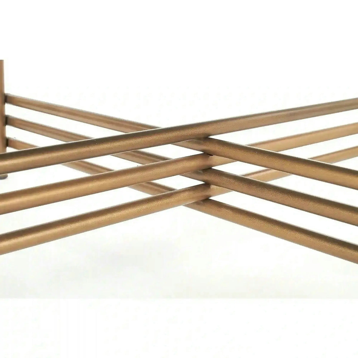 Masuta cafea Ismena, negru/auriu, sticla/otel, 80x80x41 CM