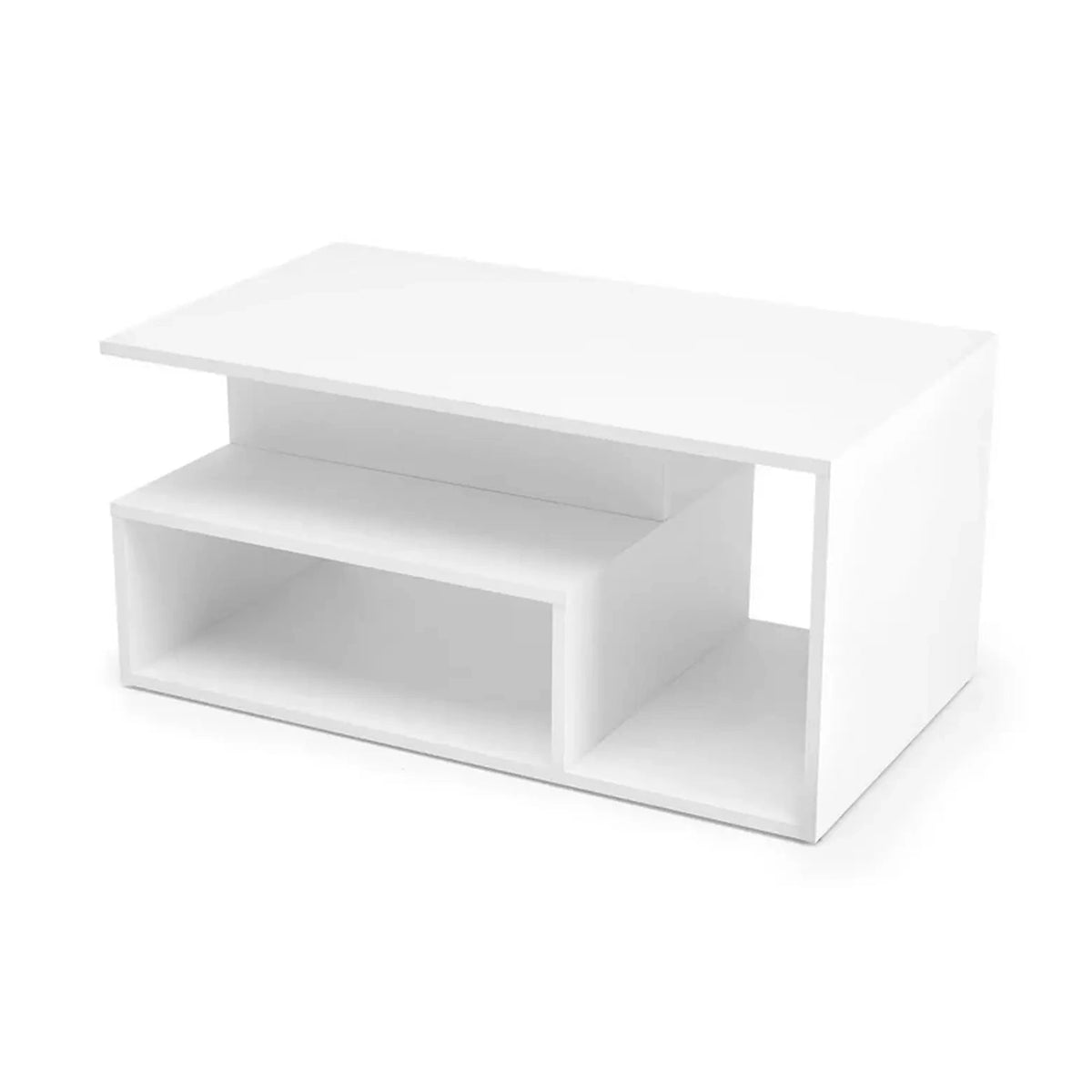 Masuta cafea IVA, alb, PAL laminat, 90x51x43 cm
