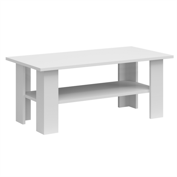 Masuta cafea JOLK, alb, DTD laminat, 120x60x50 cm