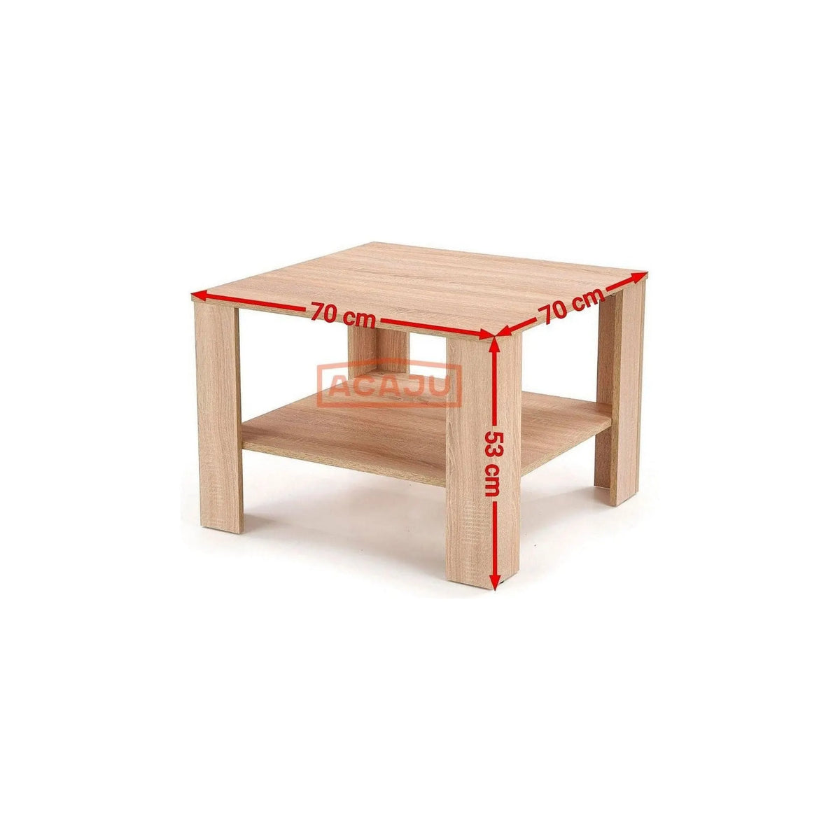 Masuta cafea KWADRO, stejar sonoma, 70x70x53 cm