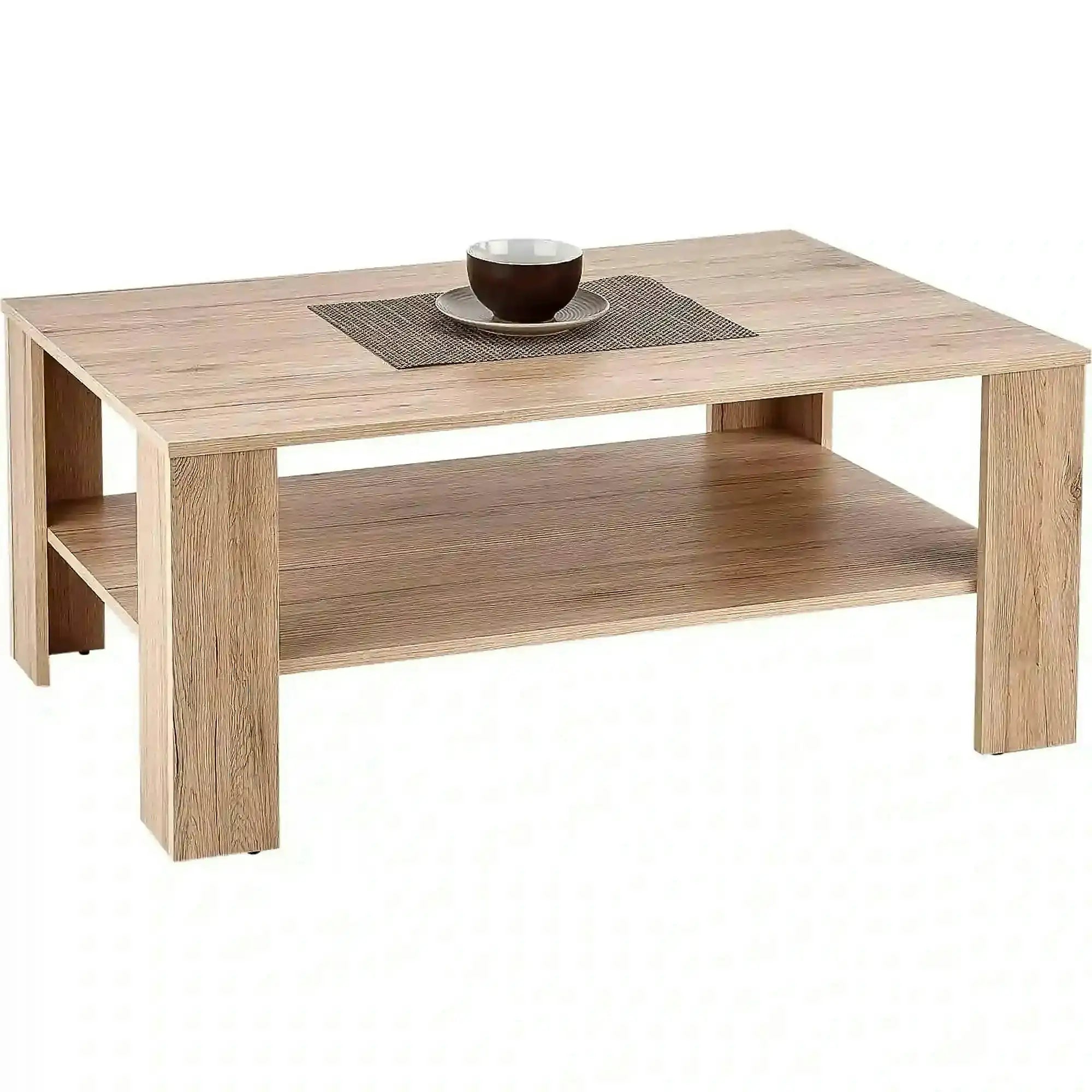 Masuta cafea KWADRO, stejar wotan, 110x65x53 cm