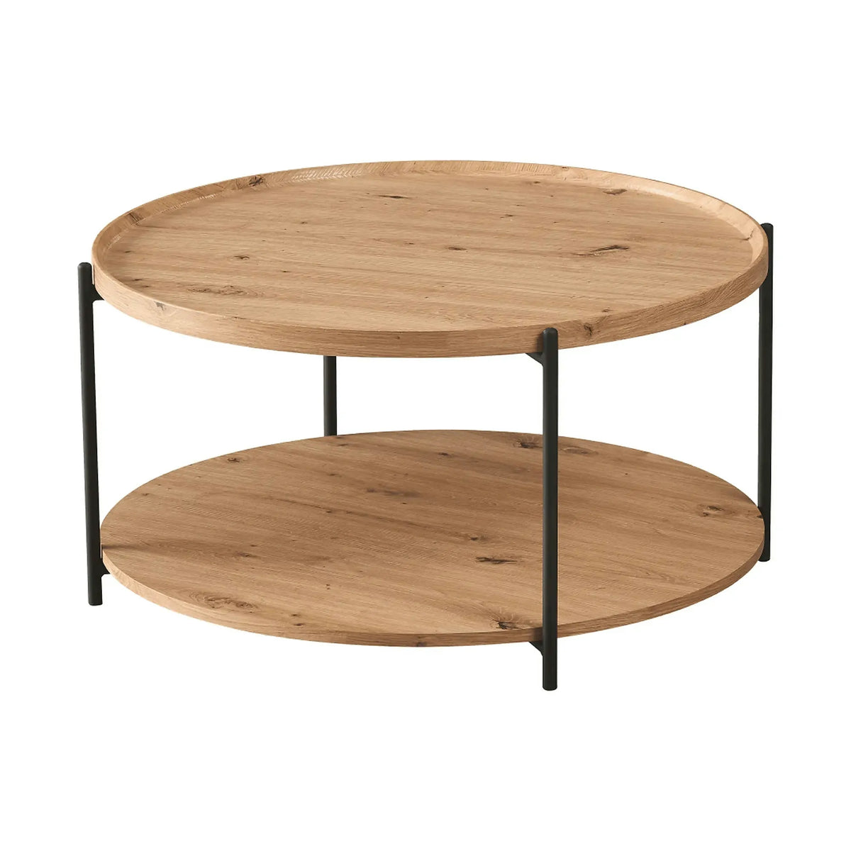 Masuta cafea LAPIS, stejar artisan/negru, 80x40 cm