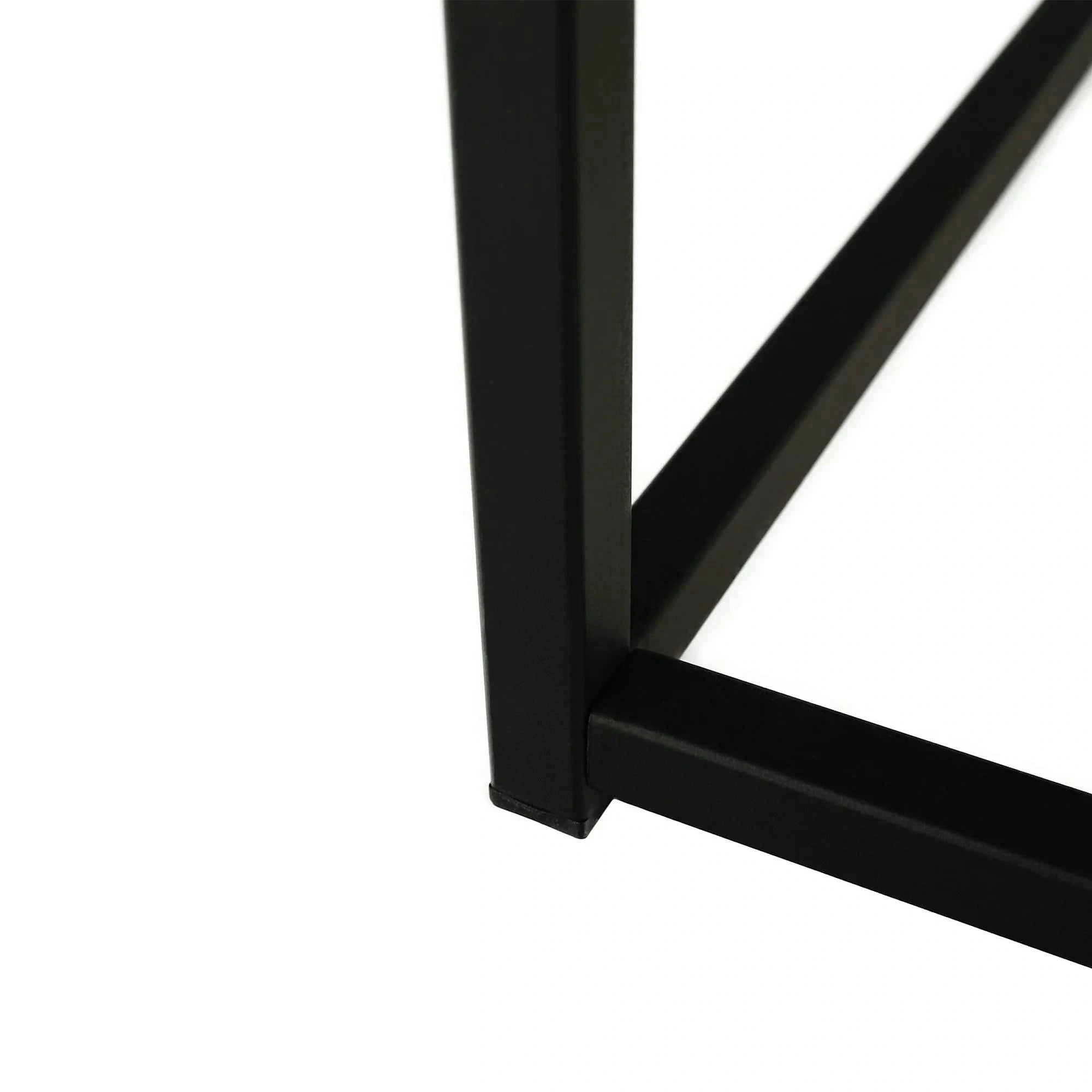 Masuta cafea LARON, stejar deschis/negru, 110x60x45 cm