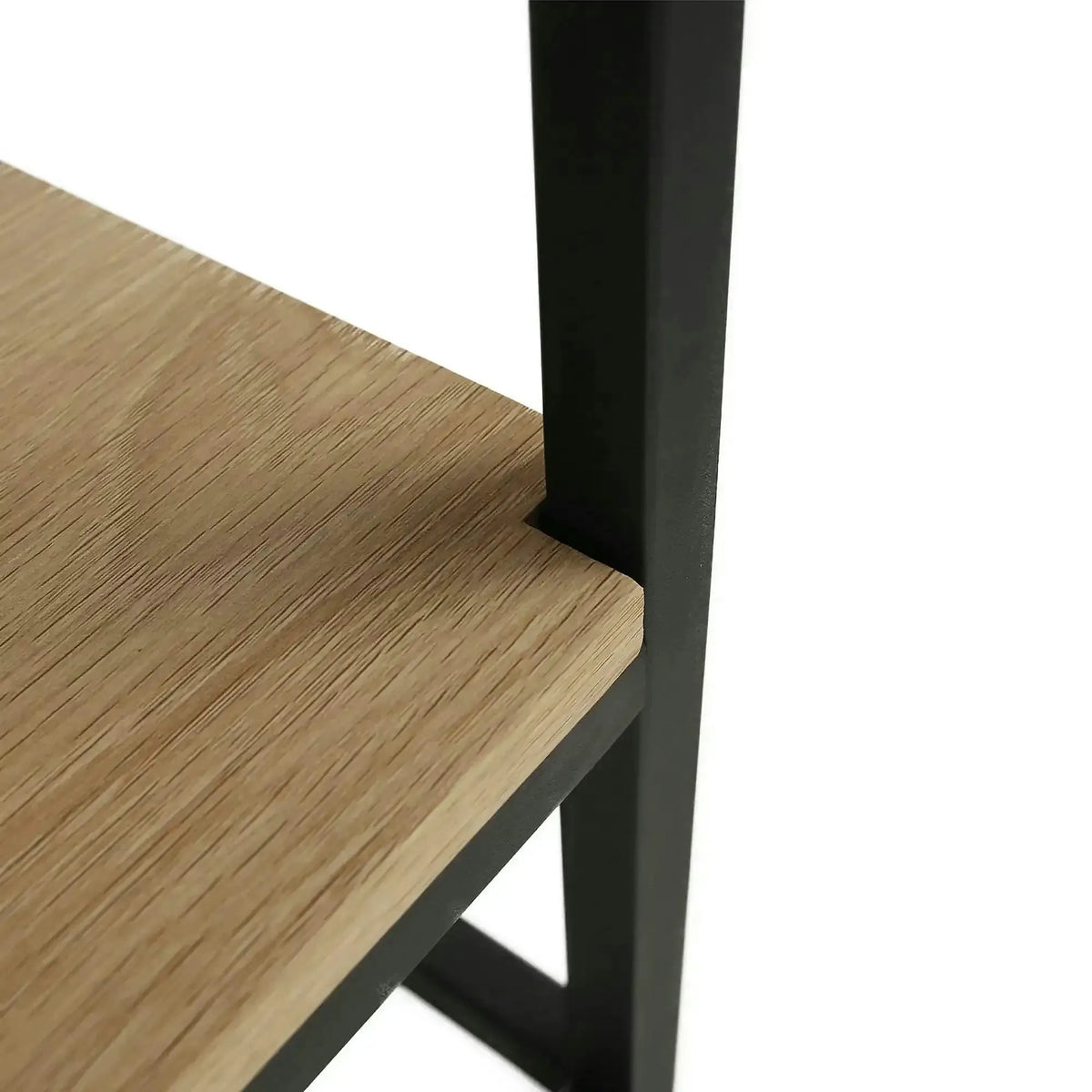 Masuta cafea LARON, stejar deschis/negru, 110x60x45 cm