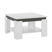 Masuta cafea LEJSY, alb/gri grafit, 68x68x41 cm