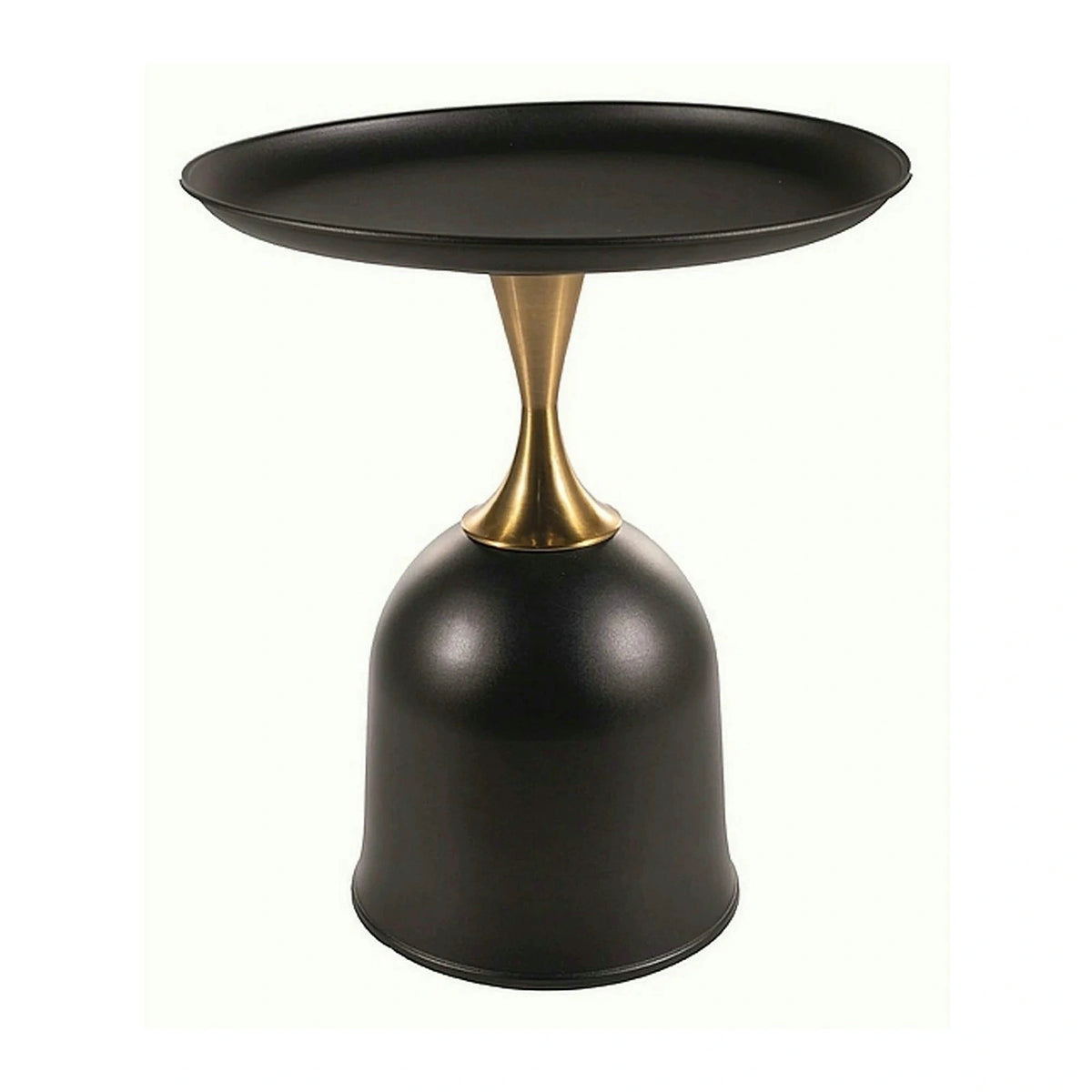 Masuta cafea LIBRA, negru/auriu, metal, 51x61 cm