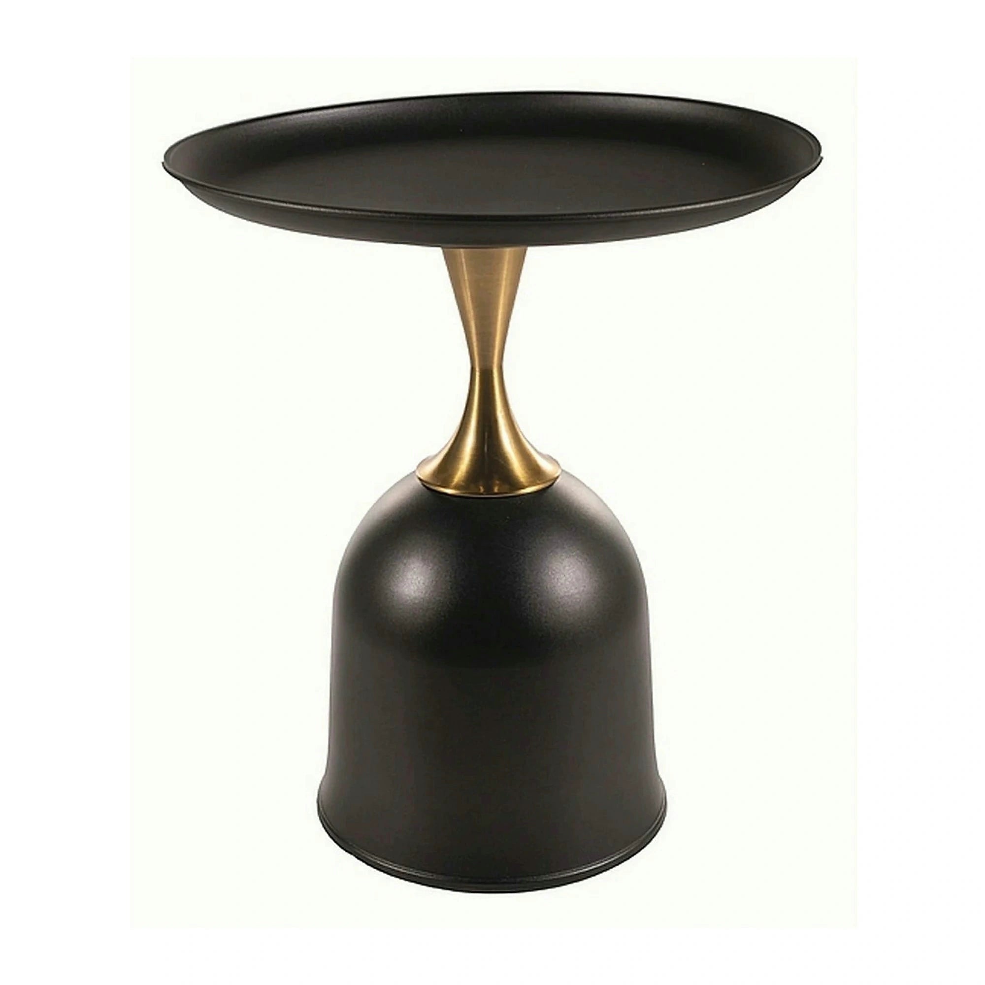 Masuta cafea LIBRA, negru/auriu, metal, 51x61 cm