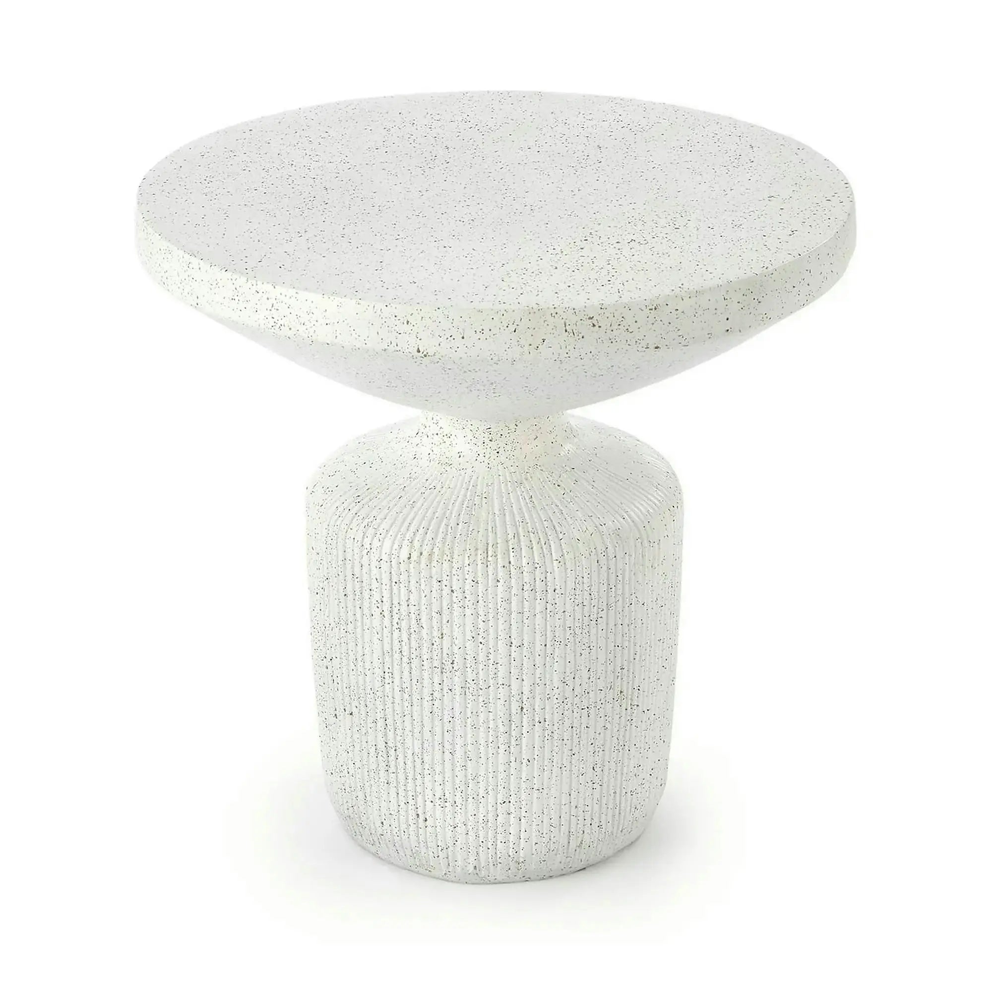 Masuta cafea living alba GIZA, compozit, 54x54x53 cm