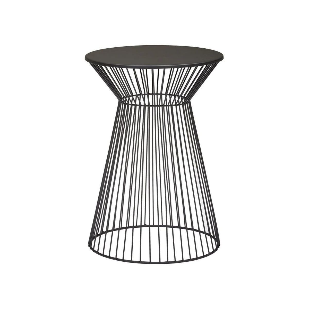 Masuta cafea MARIO, negru, metal, 33x33x47 cm