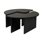 Masuta cafea MOIRA, negru, PAL, 90x90x41 cm