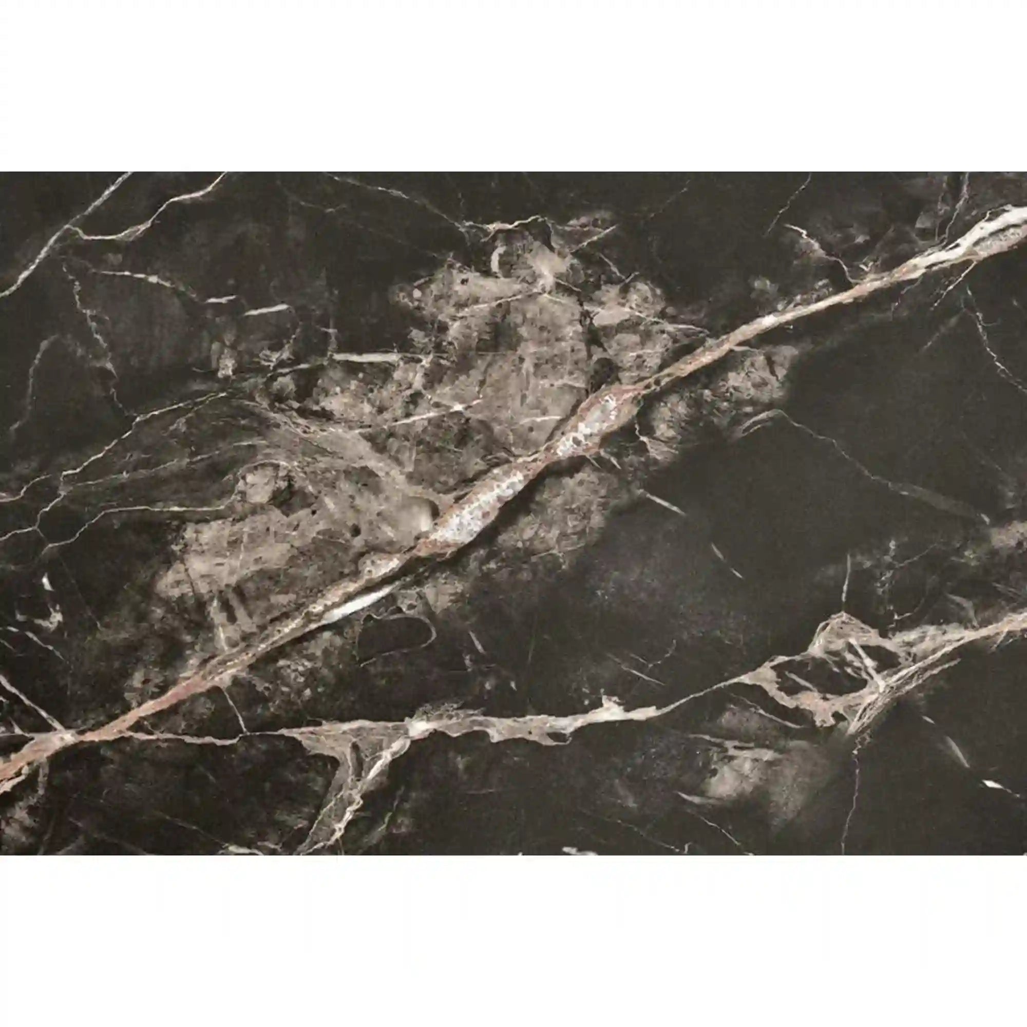 Masuta cafea MONOLIT, negru cu efect de marmura, 80x80x41 cm