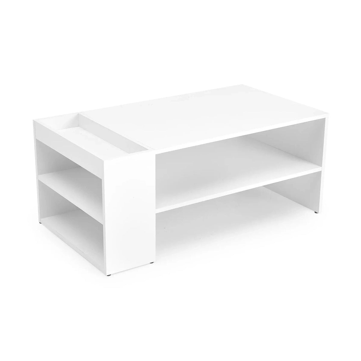 Masuta cafea MURCIA, alb, PAL laminat, 100x55x42 cm