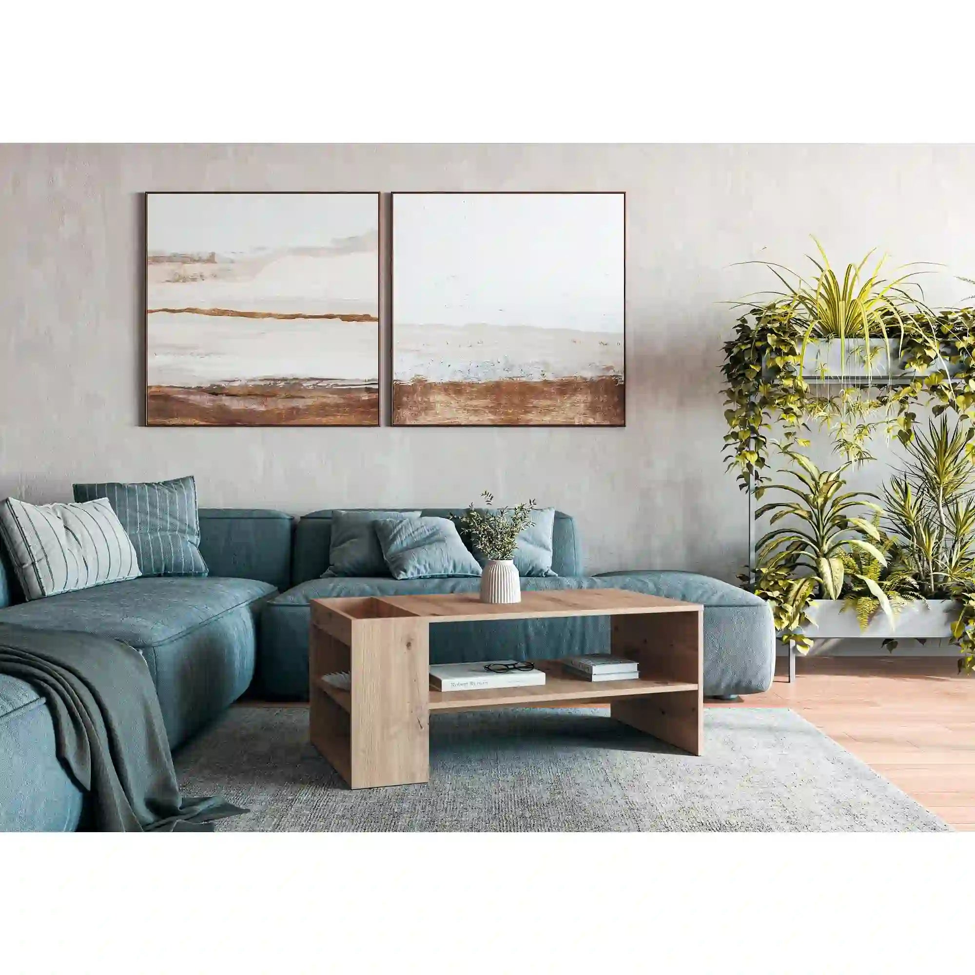 Masuta cafea MURCIA, stejar artisan, PAL laminat, 100x55x42 cm