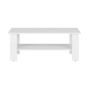 Masuta cafea Nepo Plus, alb, PAL, 115X56X46 cm