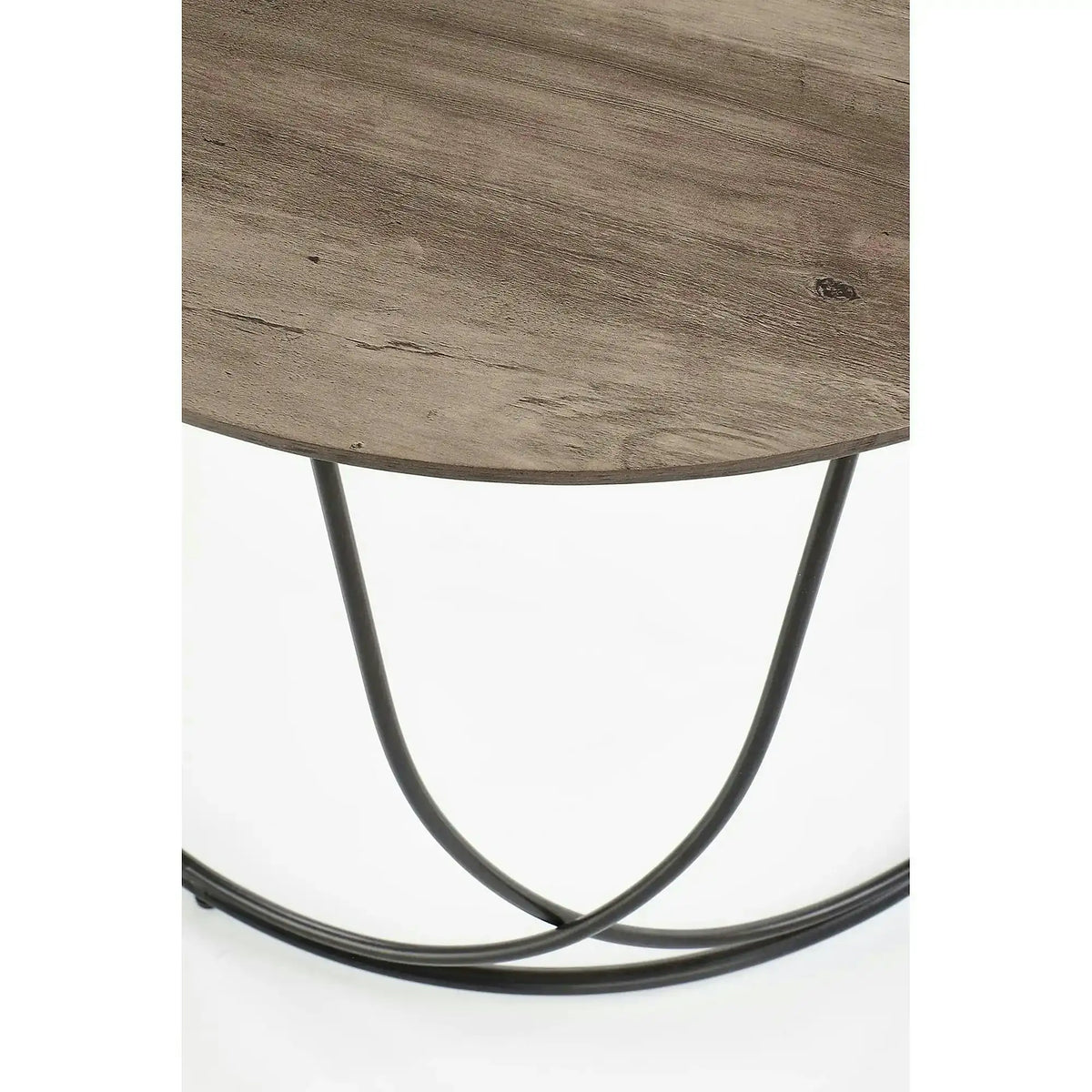 Masuta cafea NUBIRA, nuc/negru, 60x60x41 cm
