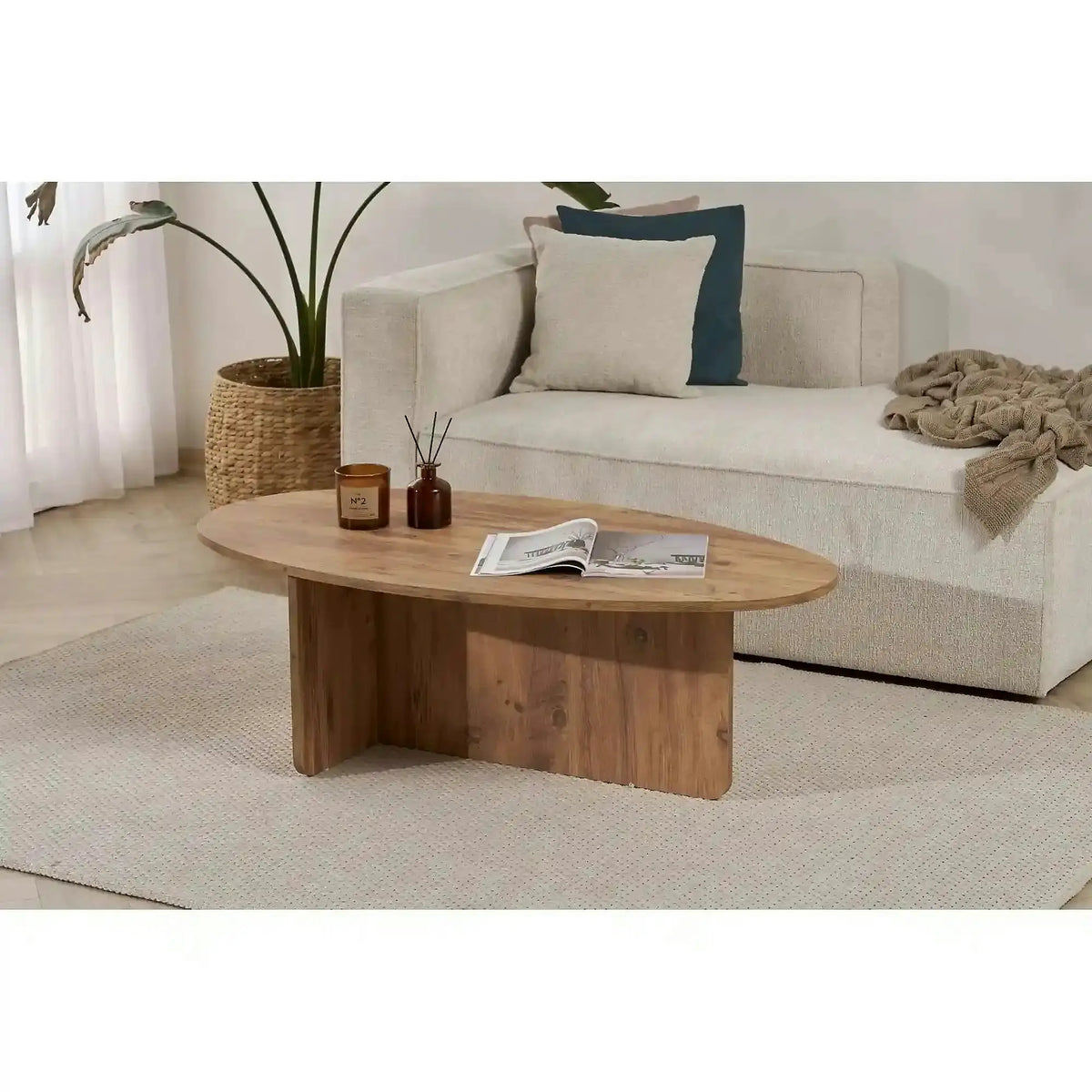 Masuta cafea ORBA, pin, PAL, 120x65x40 cm