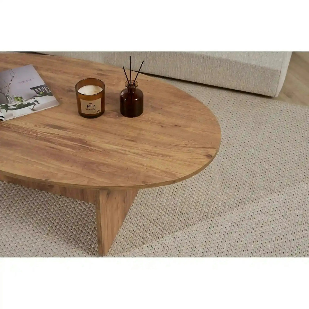 Masuta cafea ORBA, pin, PAL, 120x65x40 cm