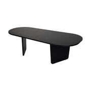 Masuta cafea OVALIS, negru, PAL, 130x65x40 cm