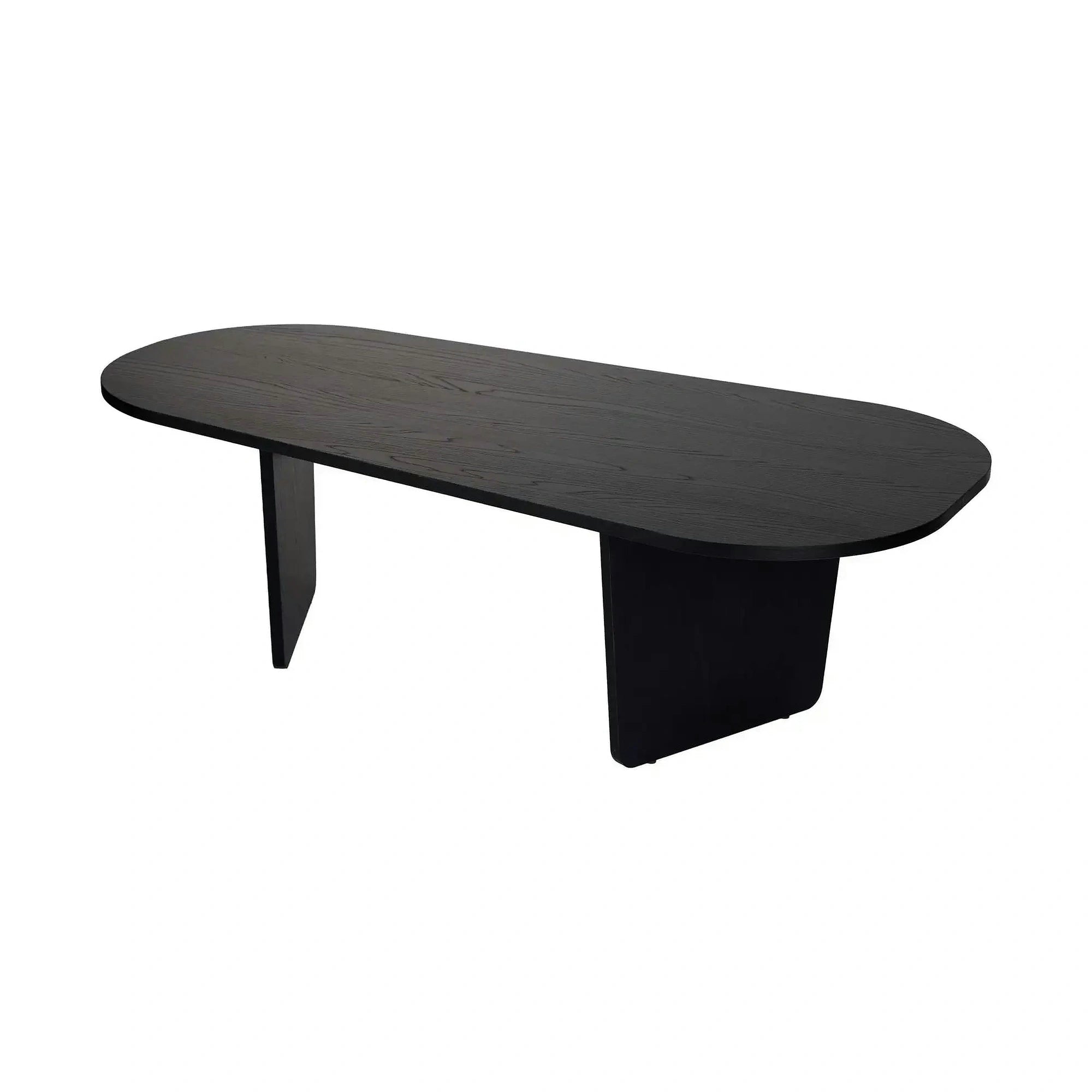 Masuta cafea OVALIS, negru, PAL, 130x65x40 cm