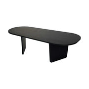 Masuta cafea OVALIS, negru, PAL, 130x65x40 cm