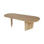 Masuta cafea OVALIS, stejar, PAL, 130x65x40 cm