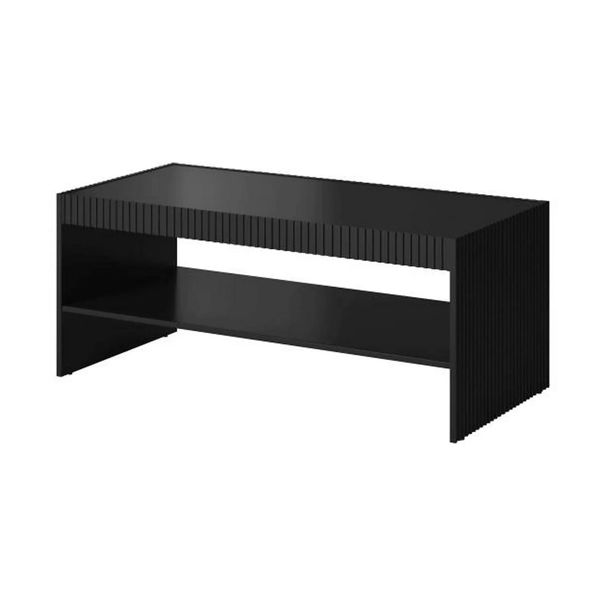 Masuta cafea PAFOS, negru, PAL laminat, 120x56.5x50 cm