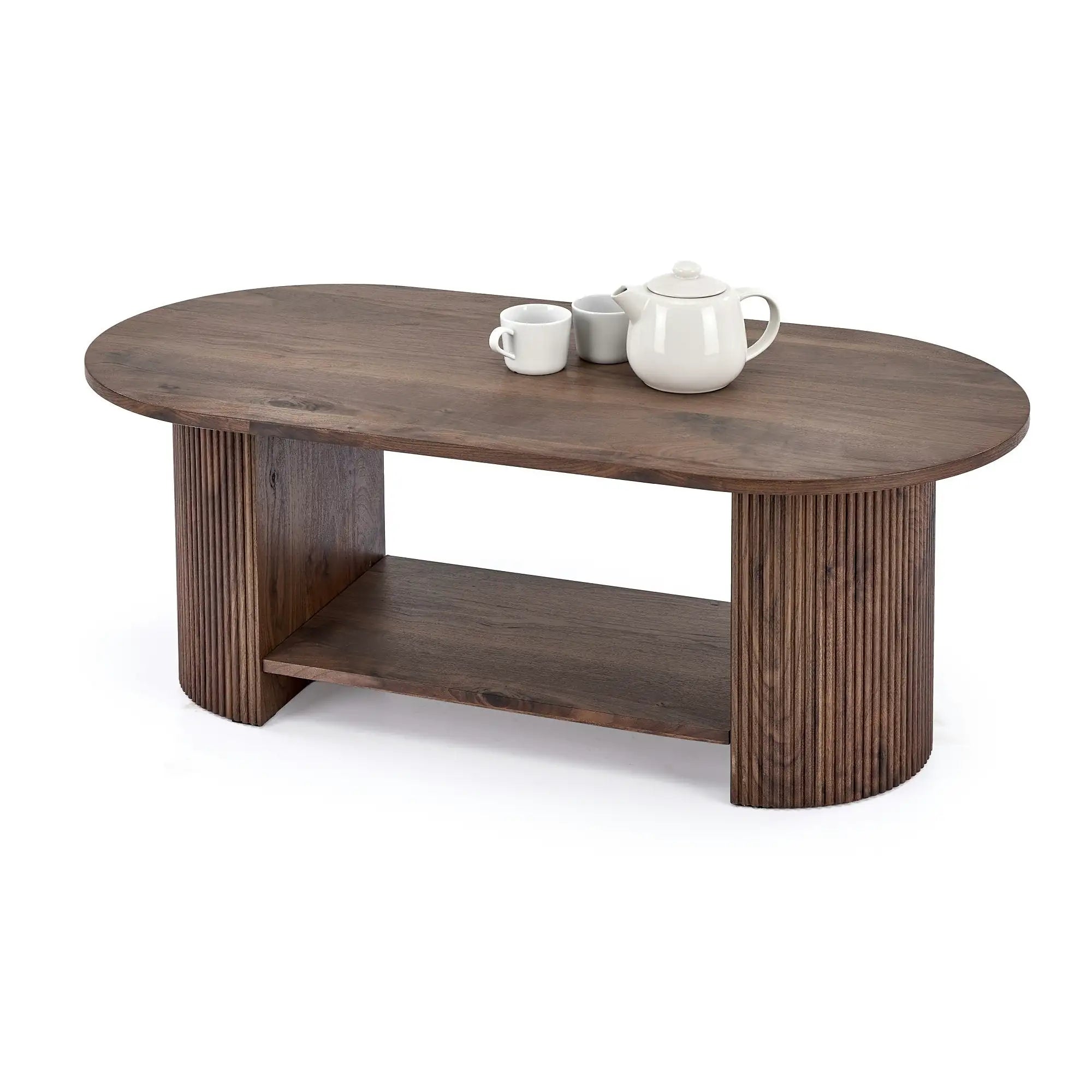 Masuta cafea PERILA, nuc, 120x60x45 cm