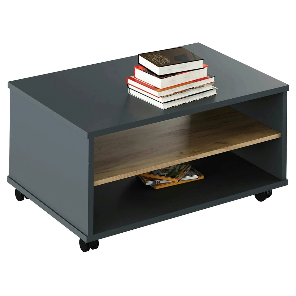 Masuta cafea RIOMA NEW TYP 32, gri grafit/stejar artisan, DTD laminat, 90x60x45 cm