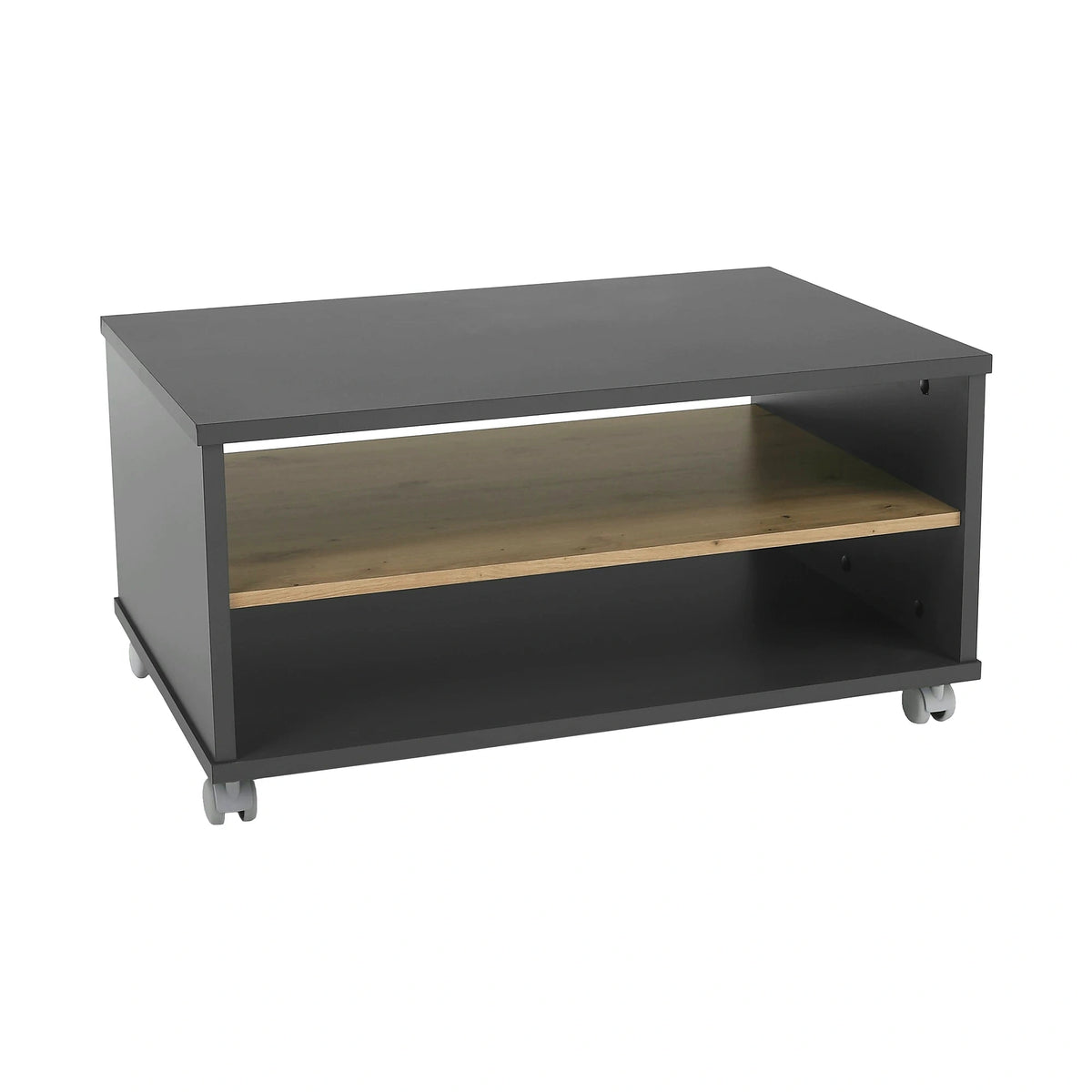 Masuta cafea RIOMA NEW TYP 32, gri grafit/stejar artisan, DTD laminat, 90x60x45 cm