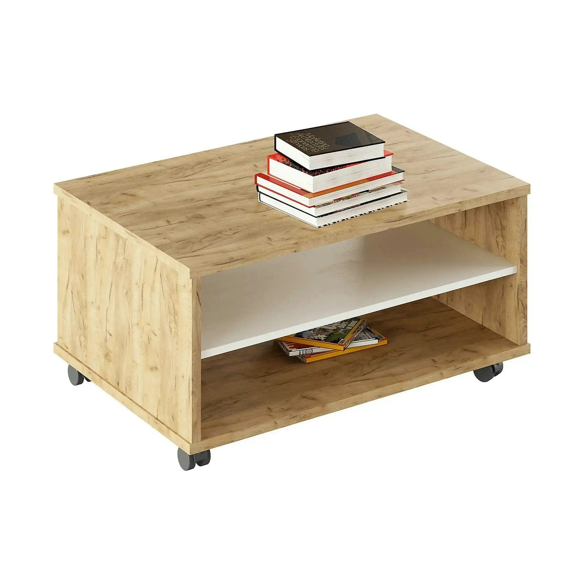 Masuta cafea RIOMA TYP 32, stejar artisan/alb, DTD laminat, 90x60x45 cm