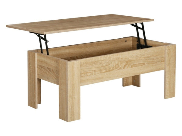 Masuta cafea RIWA, stejar, PAL, 100x50x42/56 cm