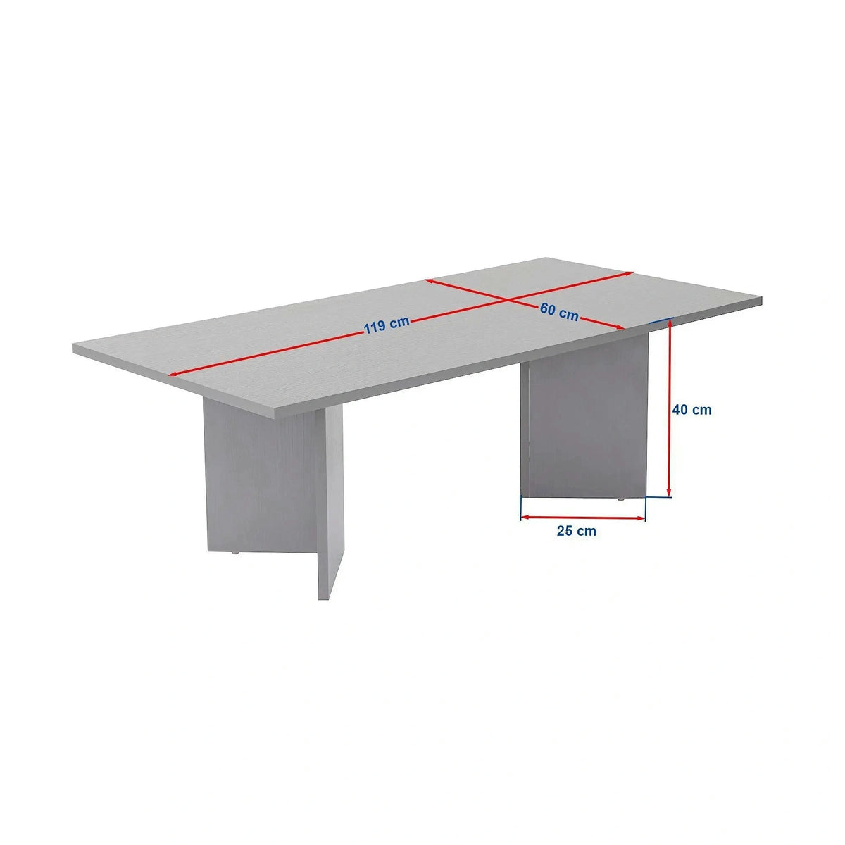 Masuta cafea SABIN, bej cu efect de piatra travertin, PAL, 119x60x40 cm