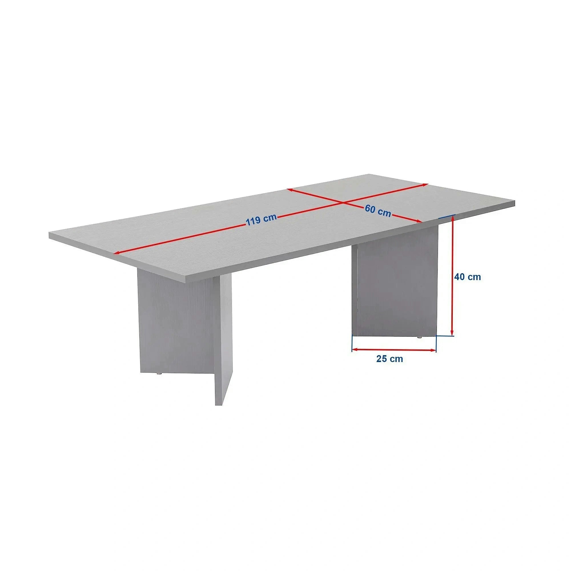 Masuta cafea SABIN, bej cu efect de piatra travertin, PAL, 119x60x40 cm