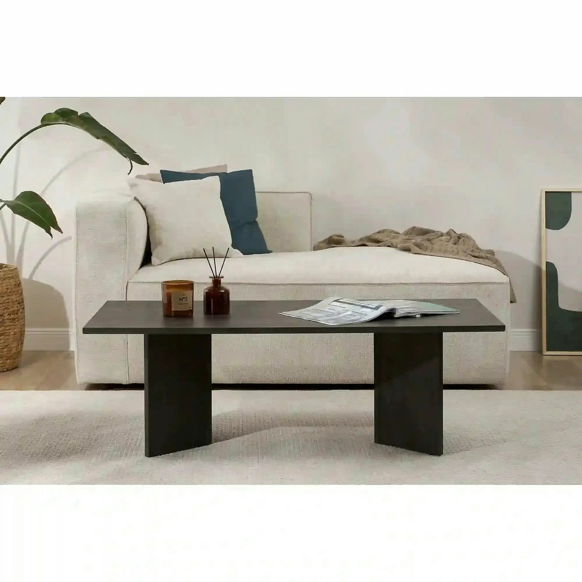 Masuta cafea SABIN, PAL melaminat, 119x60x40 cm