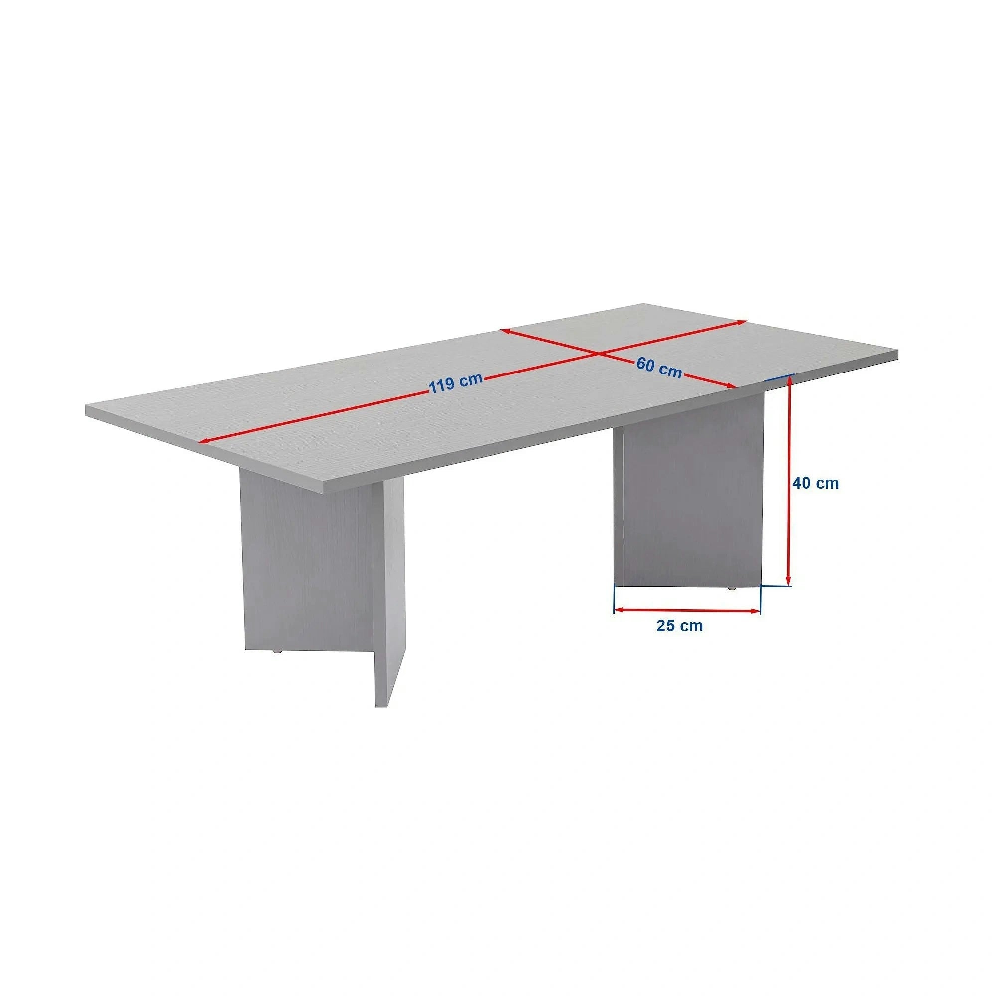 Masuta cafea SABIN, pin, PAL melaminat, 119x60x40 cm