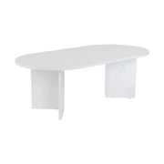 Masuta cafea SABLE, alb, PAL, 119x60x40 cm
