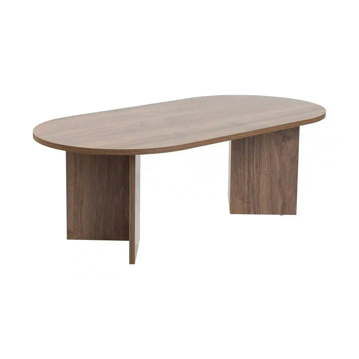 Masuta cafea SABLE, nuc, PAL, 119x60x40 cm