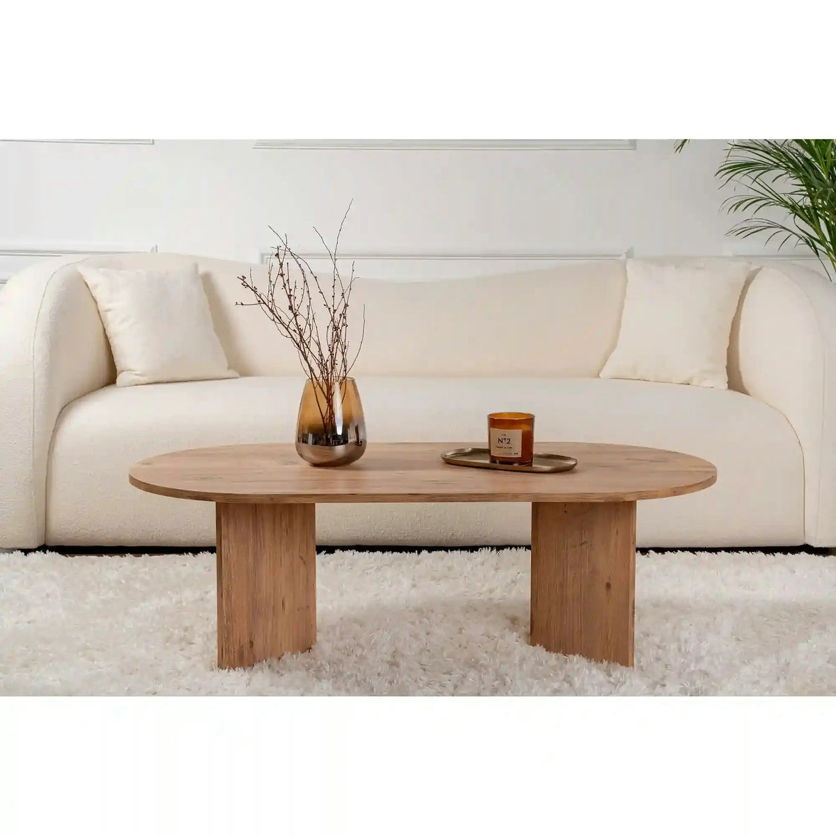 Masuta cafea SABLE, pin, PAL, 119x60x40 cm