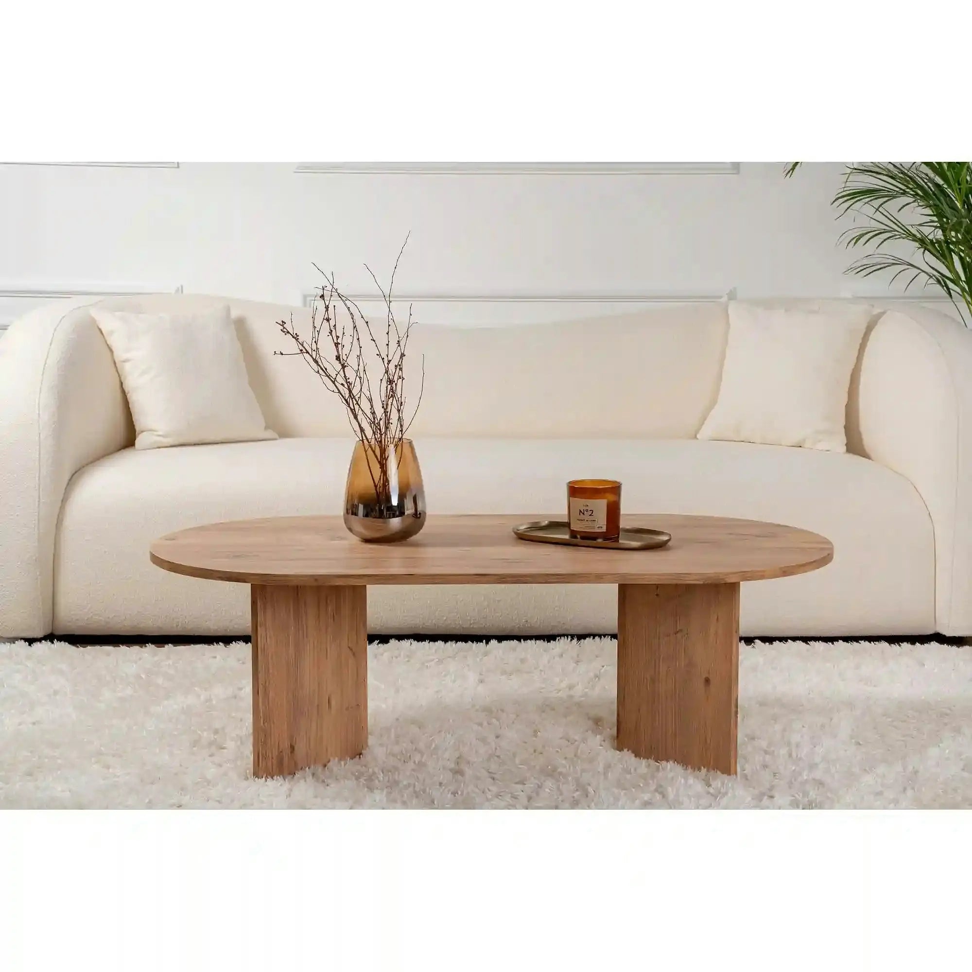 Masuta cafea SABLE, pin, PAL, 119x60x40 cm
