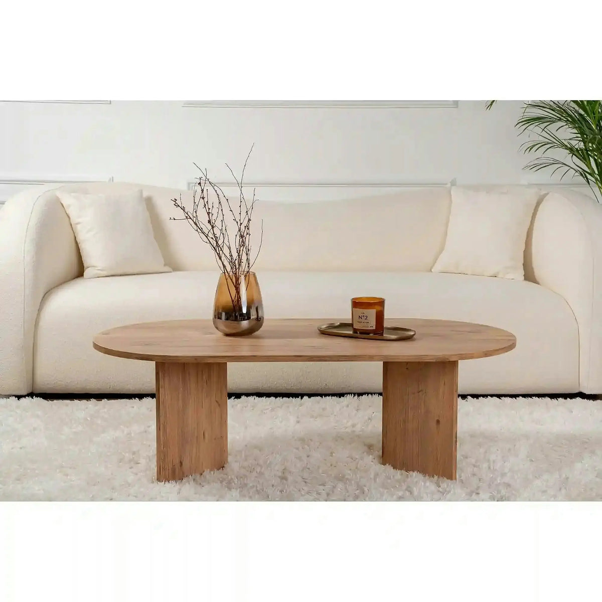Masuta cafea SABLE, pin, PAL, 119x60x40 cm