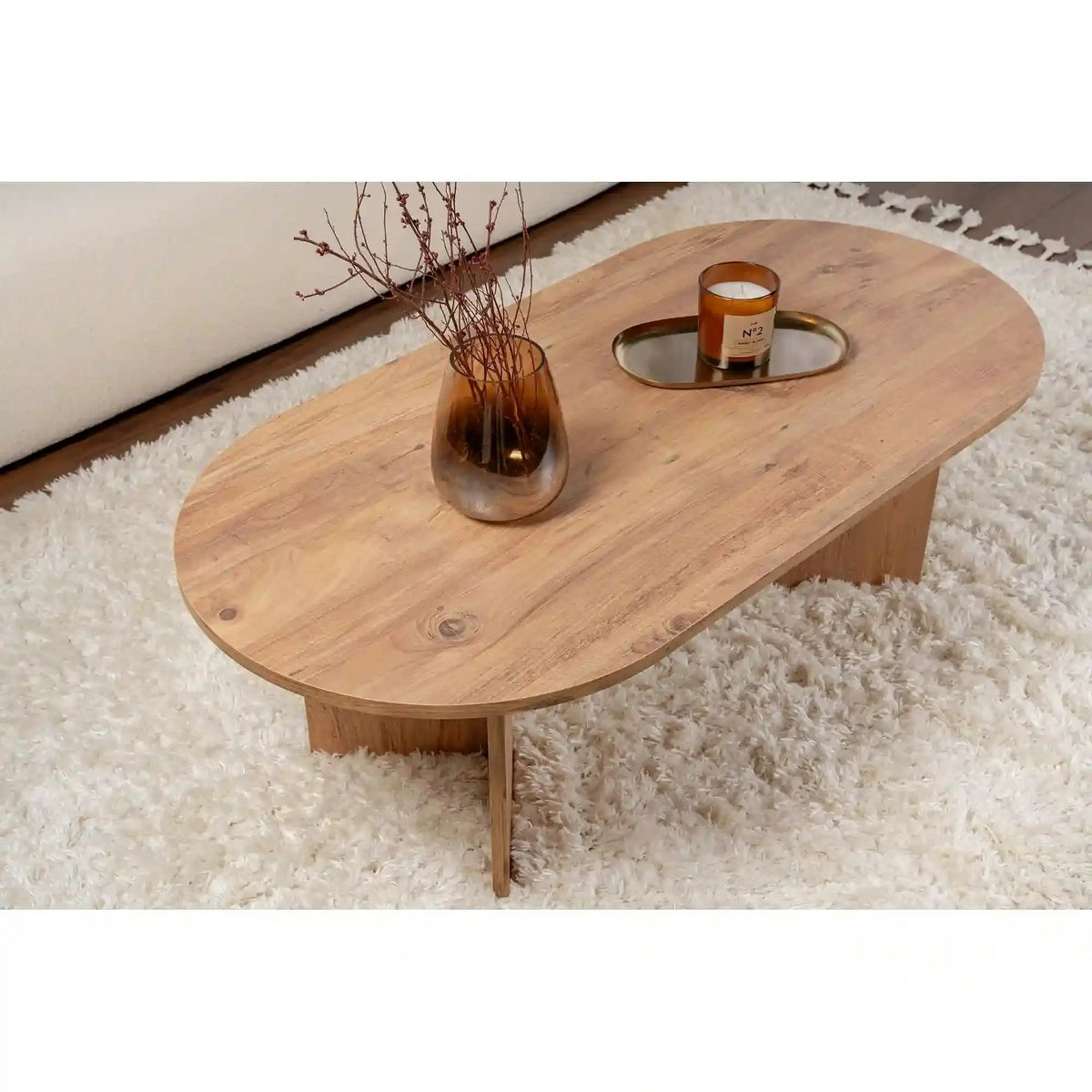 Masuta cafea SABLE, pin, PAL, 119x60x40 cm