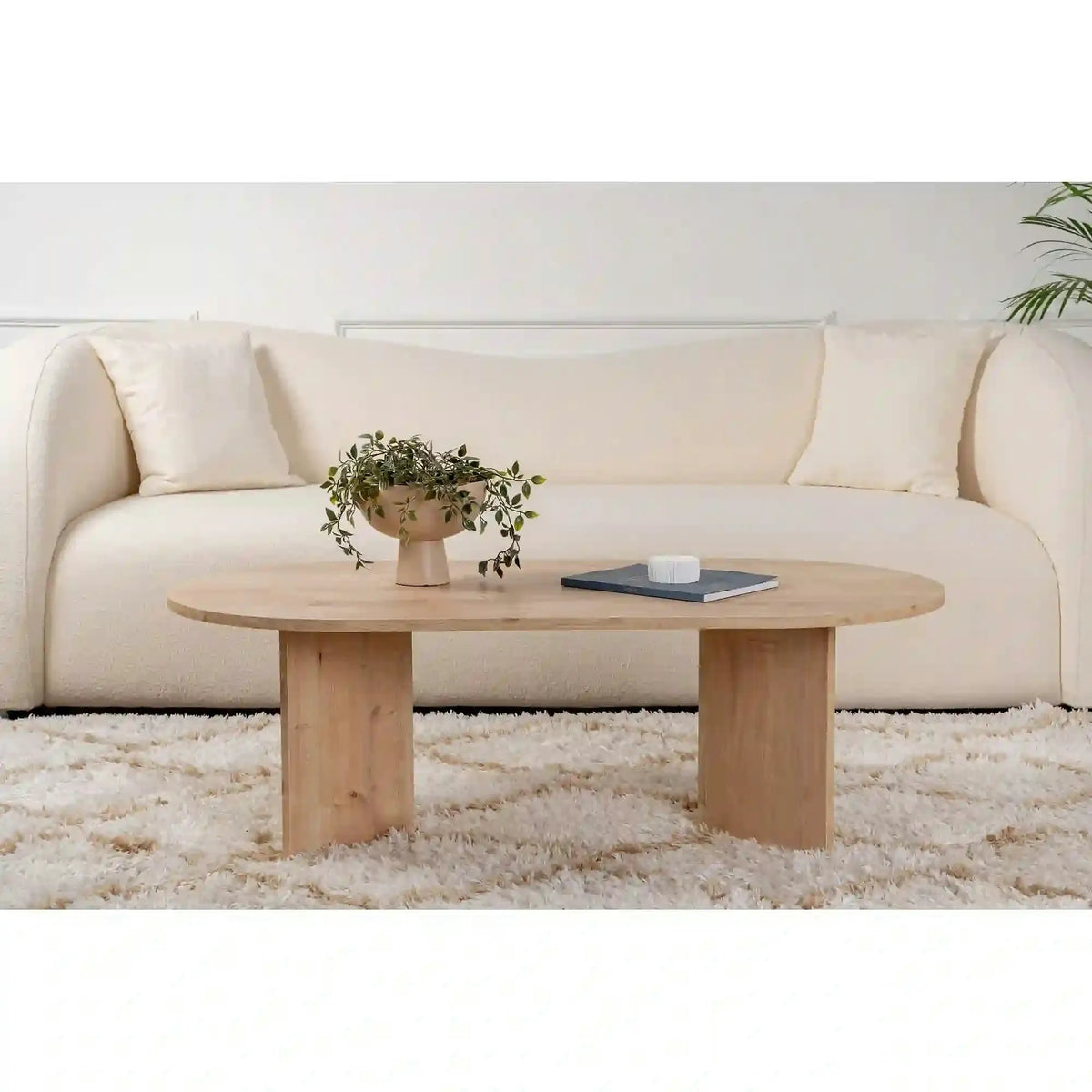 Masuta cafea SABLE, stejar safir, PAL, 119x60x40 cm