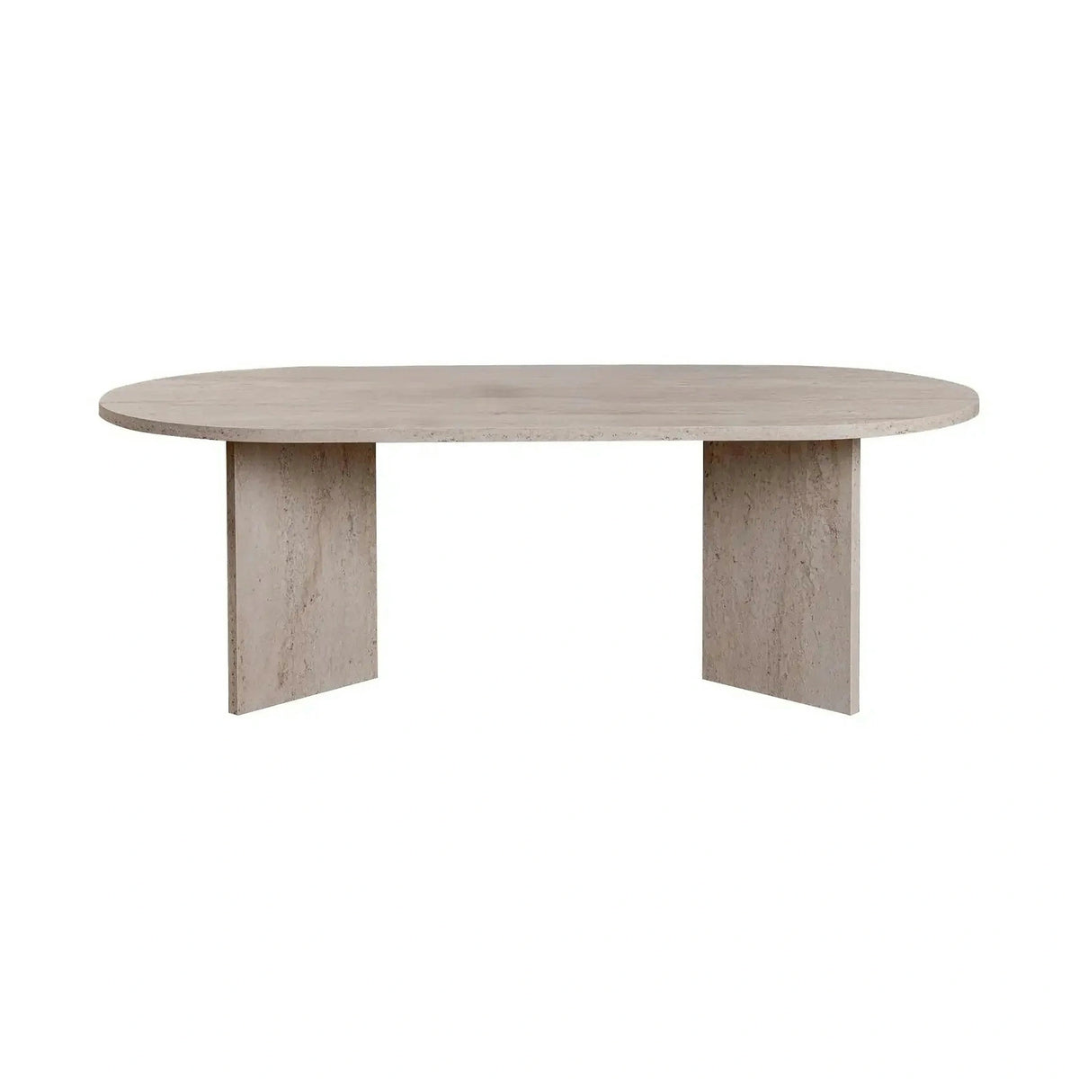 Masuta cafea SABLE, travertin, PAL, 119x60x40 cm